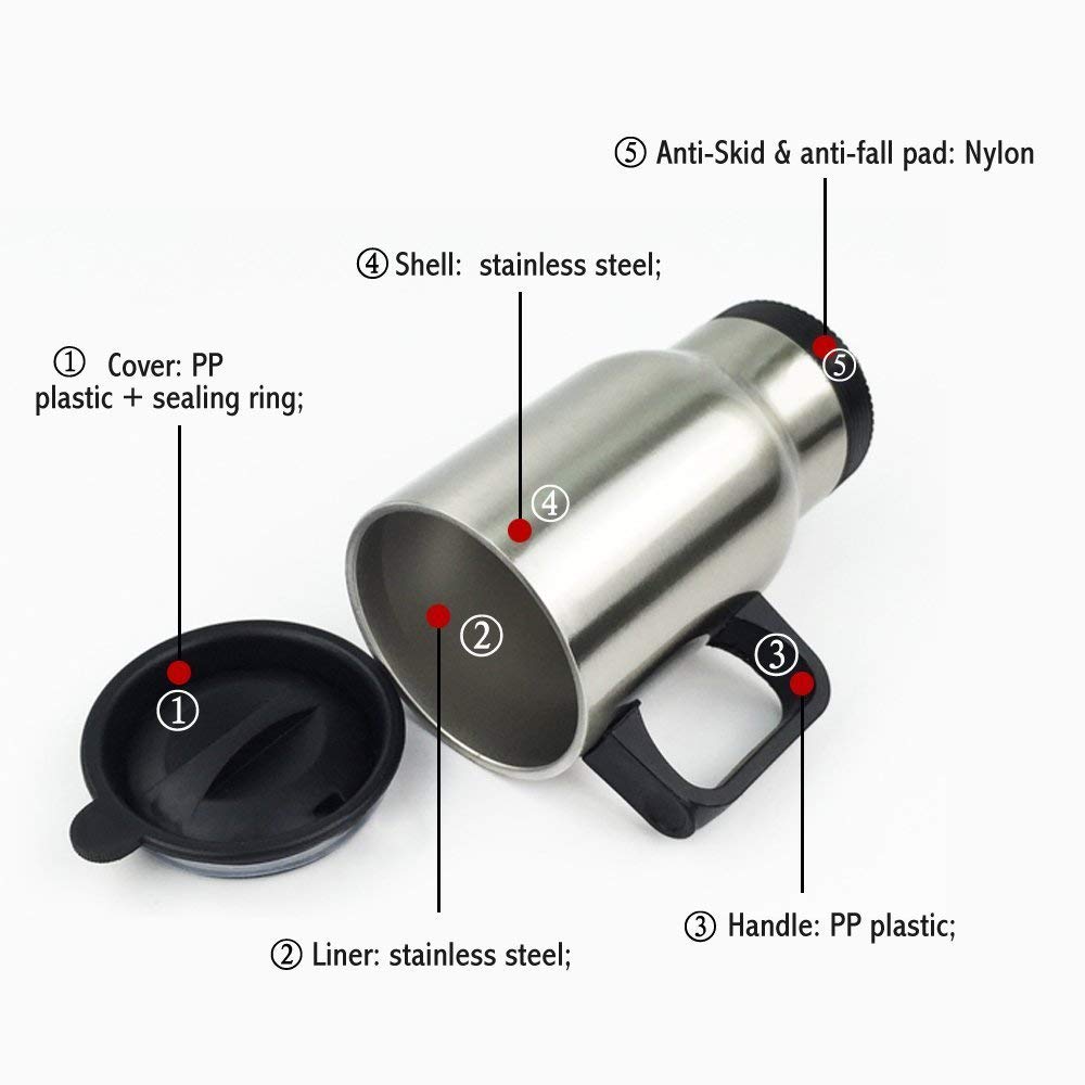 WECE Funny 'Thanks For All The Orgasms' Stainless Steel Travel Coffee Mug - 14oz Insulated Cup for Office, Camping & Gifts