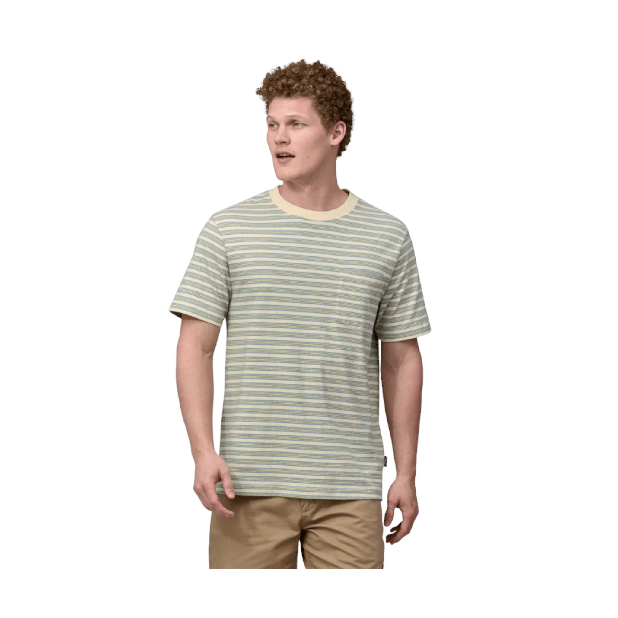 Patagonia Men's Organic Cotton Pocket T-Shirt - Comfortable & Eco-Friendly Casual Wear for Outdoor Adventures & Everyday Use