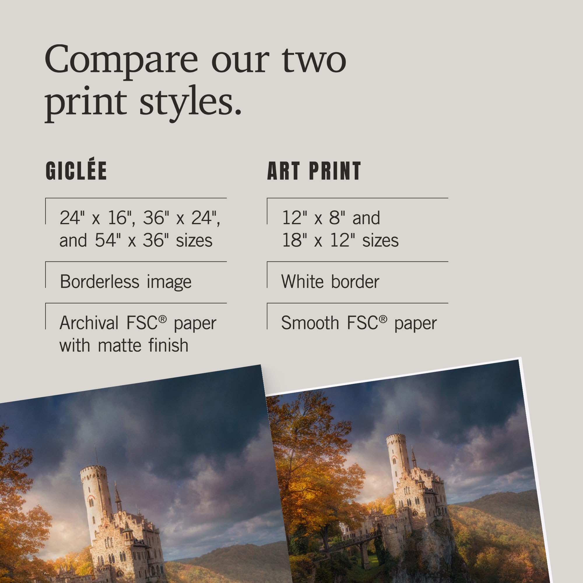 Lantern Press 16x24 Inch Giclee Art Print - Lichtenstein Castle Germany Landscape Wall Decor - Premium Canvas Artwork for Living Room, Bedroom & Office Decoration