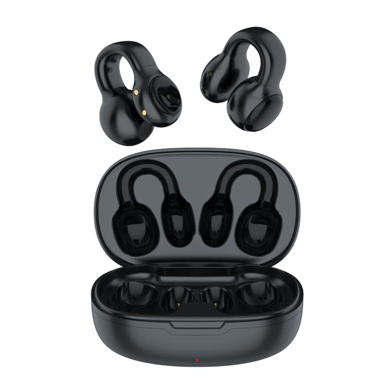 Open Ear Wireless Earbuds for Sports - Bluetooth Bone Conduction Headphones for Running, Cycling, Driving & Workout | Sweatproof Lightweight Comfortable Earphones for Gym, Jogging & Outdoor Activities