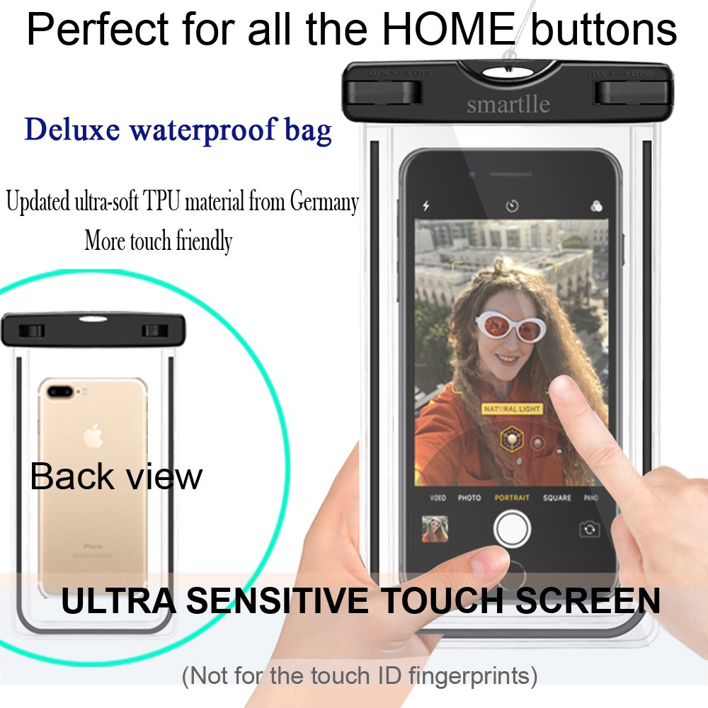 Waterproof Phone Pouch - Universal Dry Bag for iPhone 15/14/13/12/11 Pro Max/XS/XR/8/7/6 Plus & Galaxy S24/S23/A Series - Underwater Snowproof Case for Swimming, Beach, Pool & Outdoor Activities (7