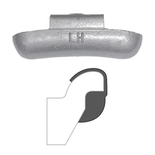 AA LH Coated Clip-On Wheel Weights (Lead-Free, 25/Box) - Perfect for Auto Repair, Tire Balancing & Vehicle Maintenance