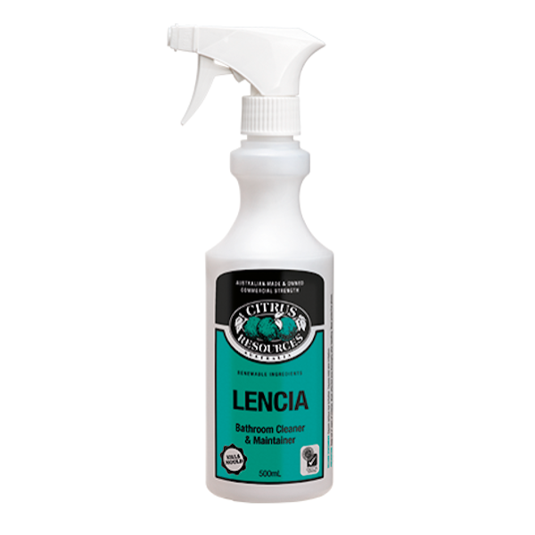 Lencia Citrus Bathroom Cleaner & Maintainer - Powerful Stain Remover for Tiles, Sinks & Showers - Fresh Scent for a Sparkling Clean Bathroom