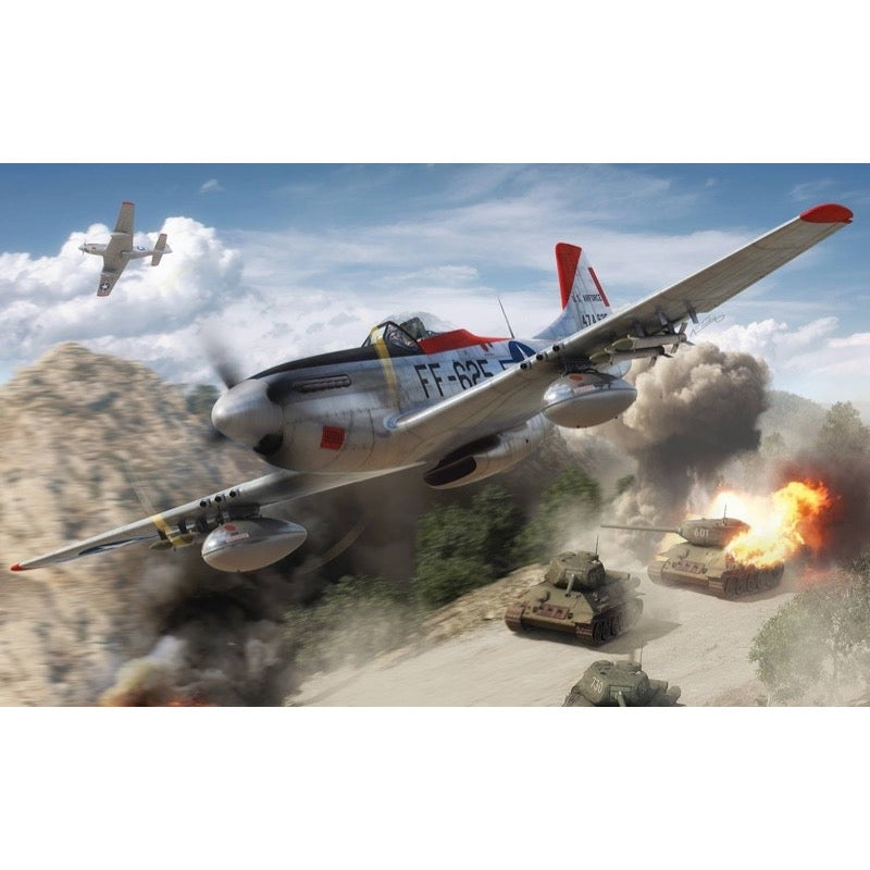 Airfix A05136 1/48 Scale North American F-51D Mustang Model Kit - Perfect for Collectors & WWII Aircraft Enthusiasts