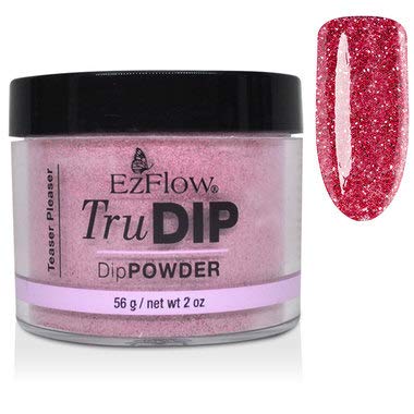 Ez Flow TruDIP Powder - 2 Oz (Teaser Pleaser - EZFTD66855) | Professional Nail Dip Powder for Salon & Home Manicures | Perfect for DIY Nail Art & Long-Lasting Color