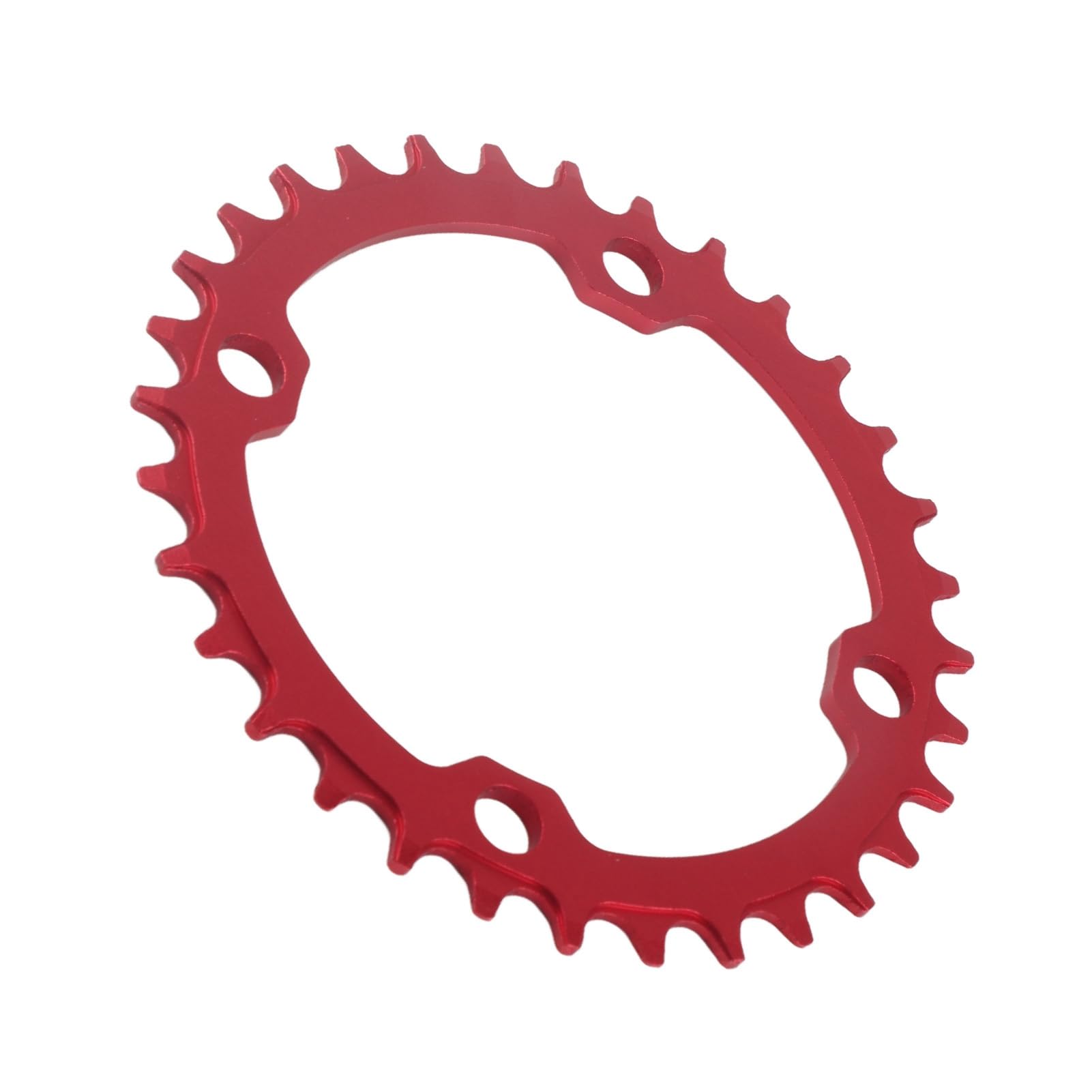 **Dioche 32T Red Bike Chainring - 32/34/36/38T Carbon Steel Narrow Wide Chainring for BCD 104mm - Compatible with Speed Bike, e-Bike, Fat Bike & Mountain Bike - Perfect for Off-Road Trails & Urban Commuting**