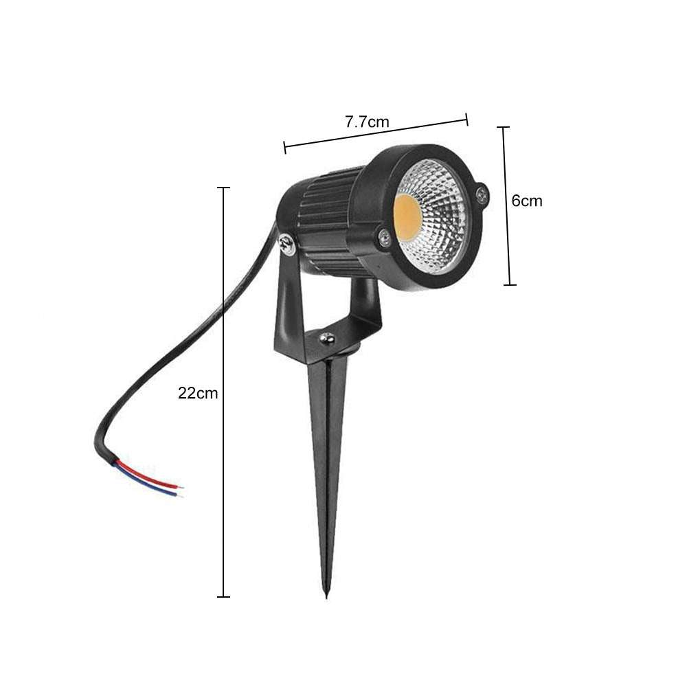 10PCS 12V LED Waterproof Outdoor Garden Spotlights - IP65 Waterproof Landscape Flood Lights for Yard, Pathway, Patio, and Garden Lighting