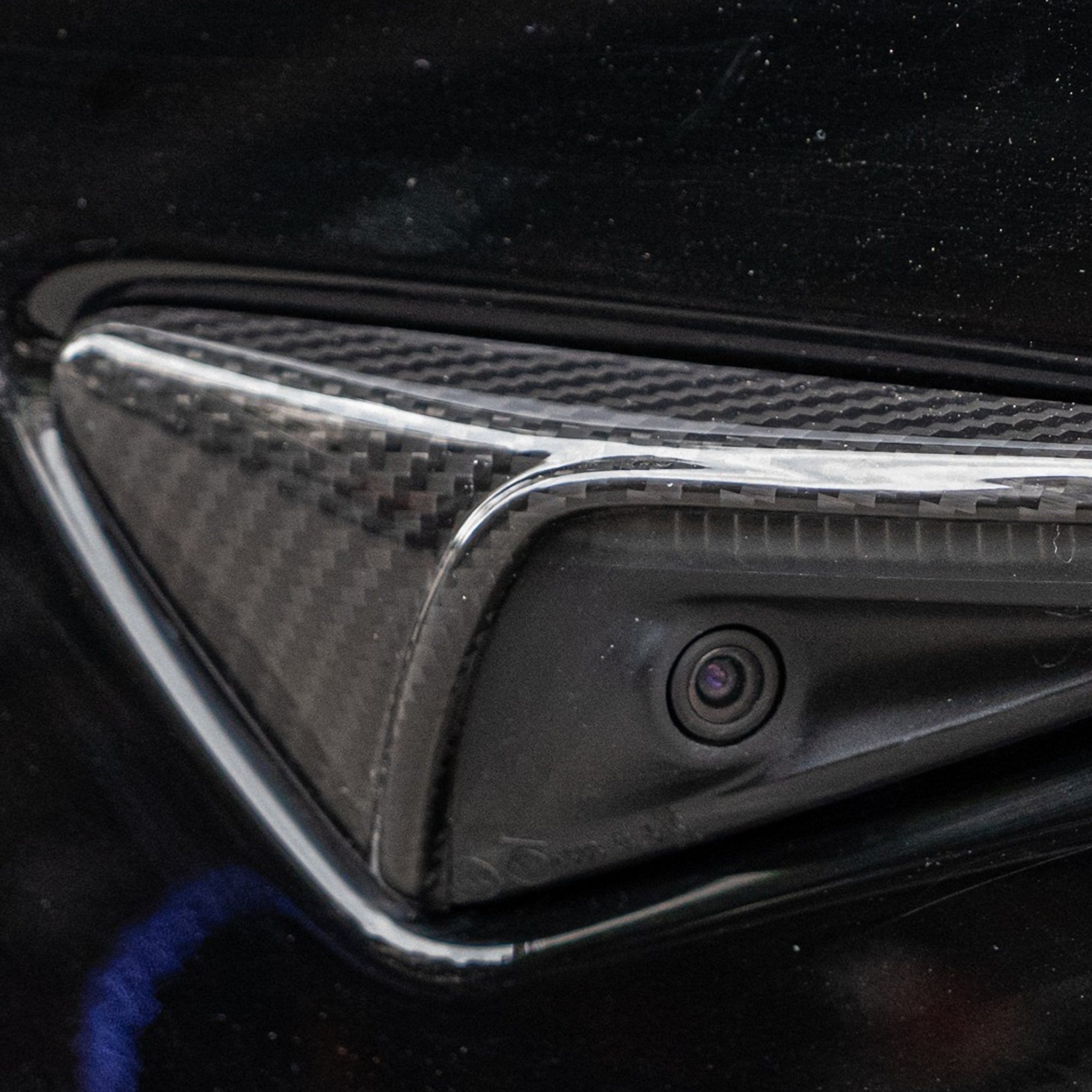 Genuine Carbon Fiber Side Camera Cover for Tesla Model S/X (2016-2020) | Pre-Refresh Models | Enhanced Protection & Style | Perfect for Car Enthusiasts & Custom Upgrades