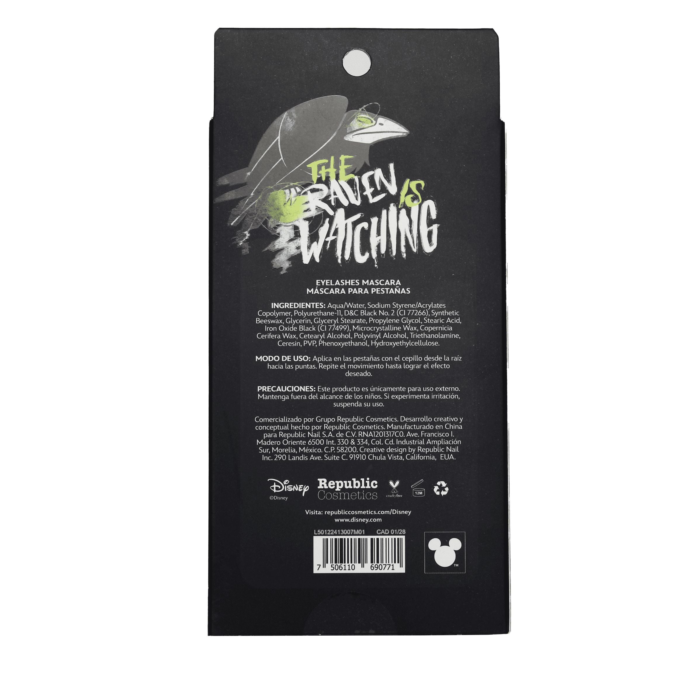 Waterproof Maleficent Mascara for Voluminous Lashes - Perfect for Halloween, Cosplay, and Themed Parties