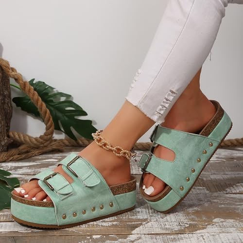 Green Sandals Women Comfortable