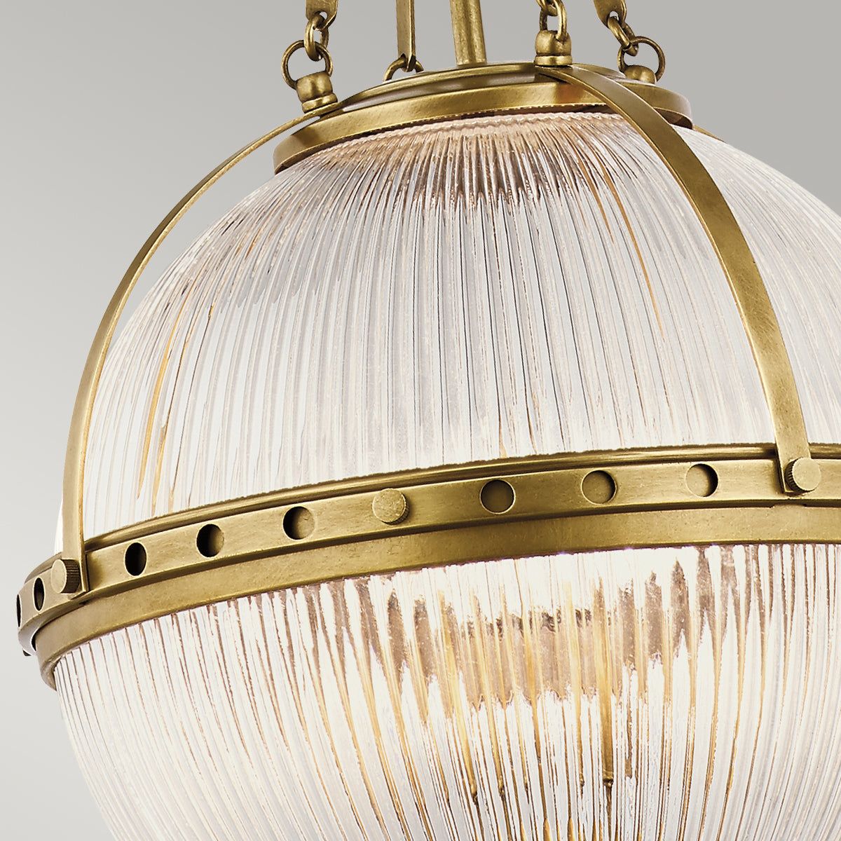 Aster 3Lt Center Ceiling Light - Natural Brass/Polished Nickel Finish - Modern Dining Room & Bedroom Lighting Fixture