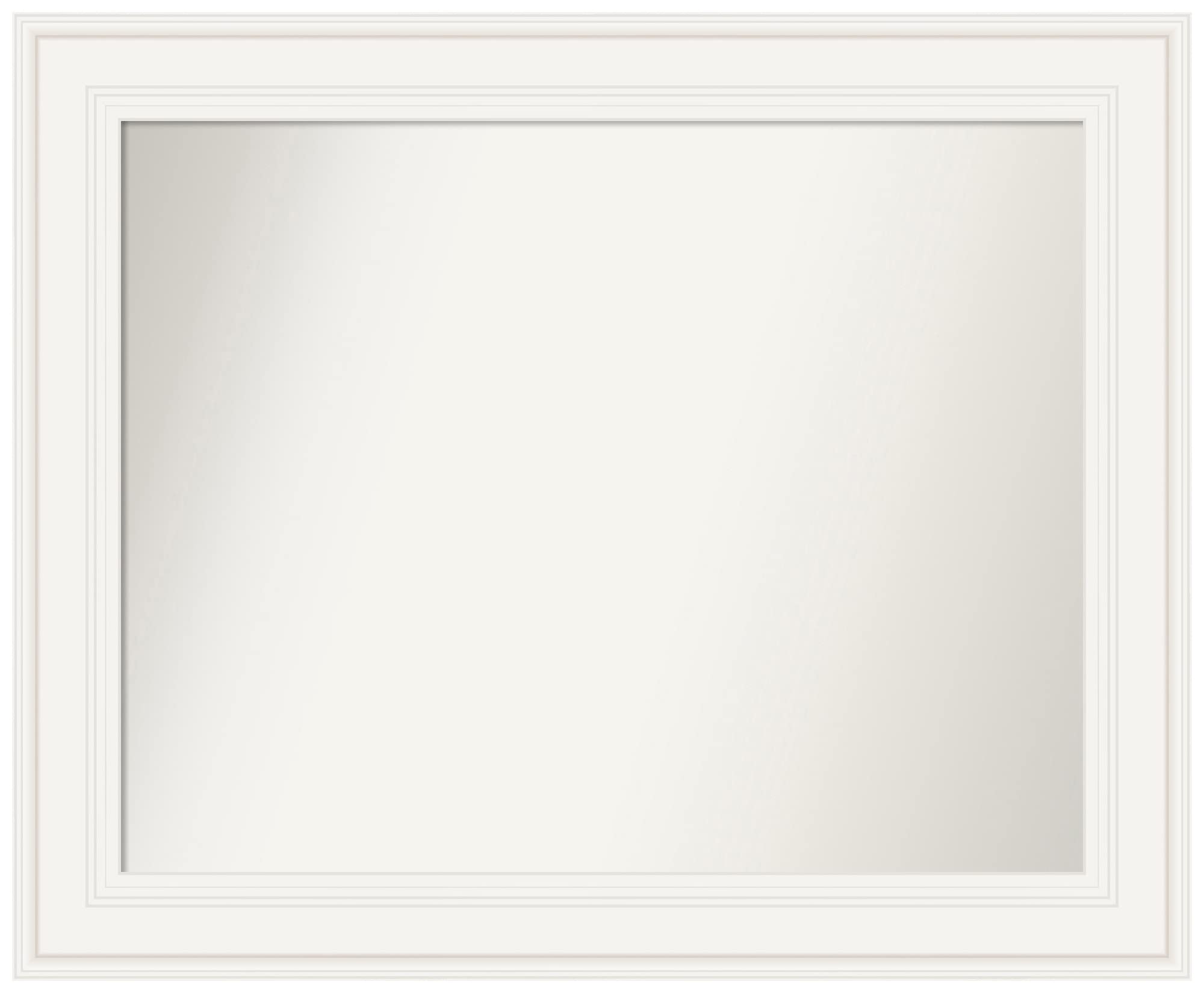 Amanti Art 28x34 Inch Bronze Bathroom Mirror for Over Sink - Traditional Rectangle Vanity Mirror with Ridge Frame, Horizontal or Vertical Hanging - Non-Beveled Edge Wall Decor for Bathroom, Bedroom & Entryway