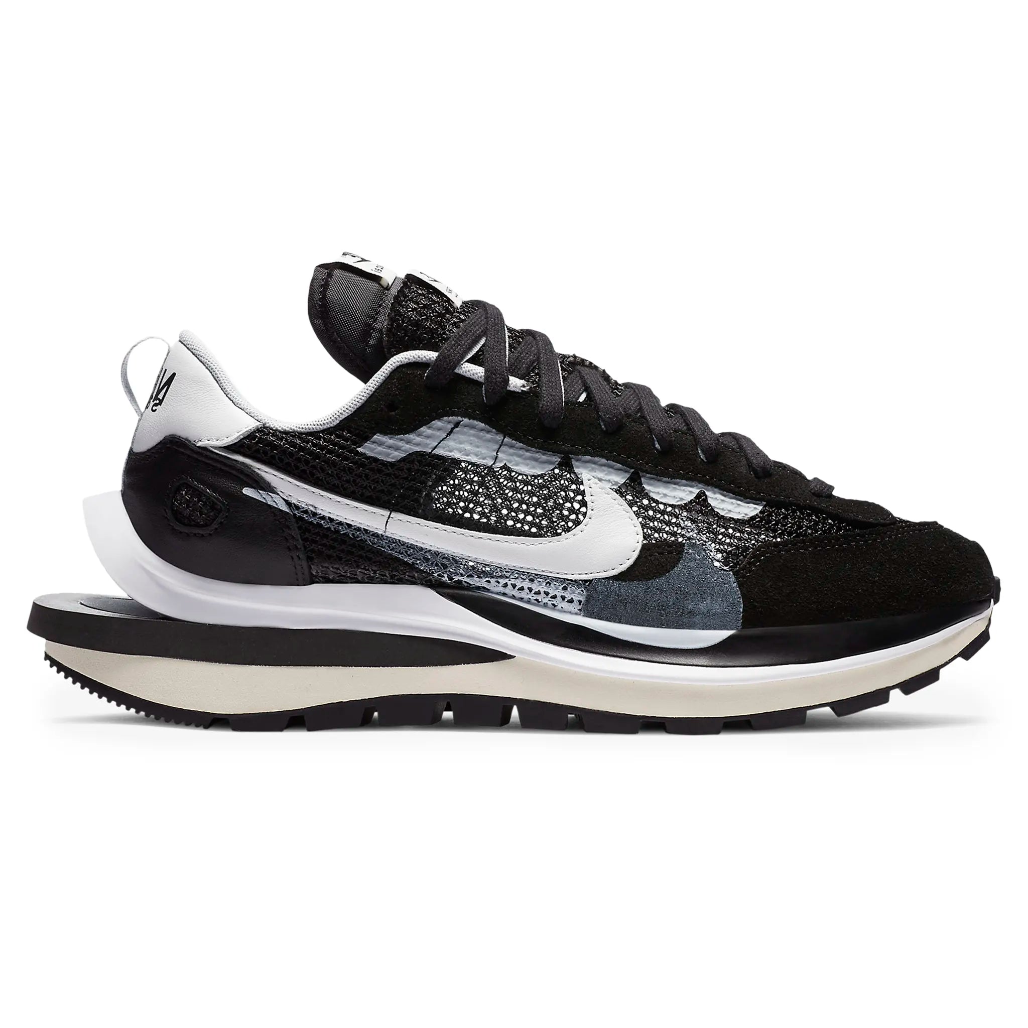 Nike x Sacai Vaporwaffle Black White Sneakers - Men's Fashion Running Shoes for Casual Wear & Street Style Outfits