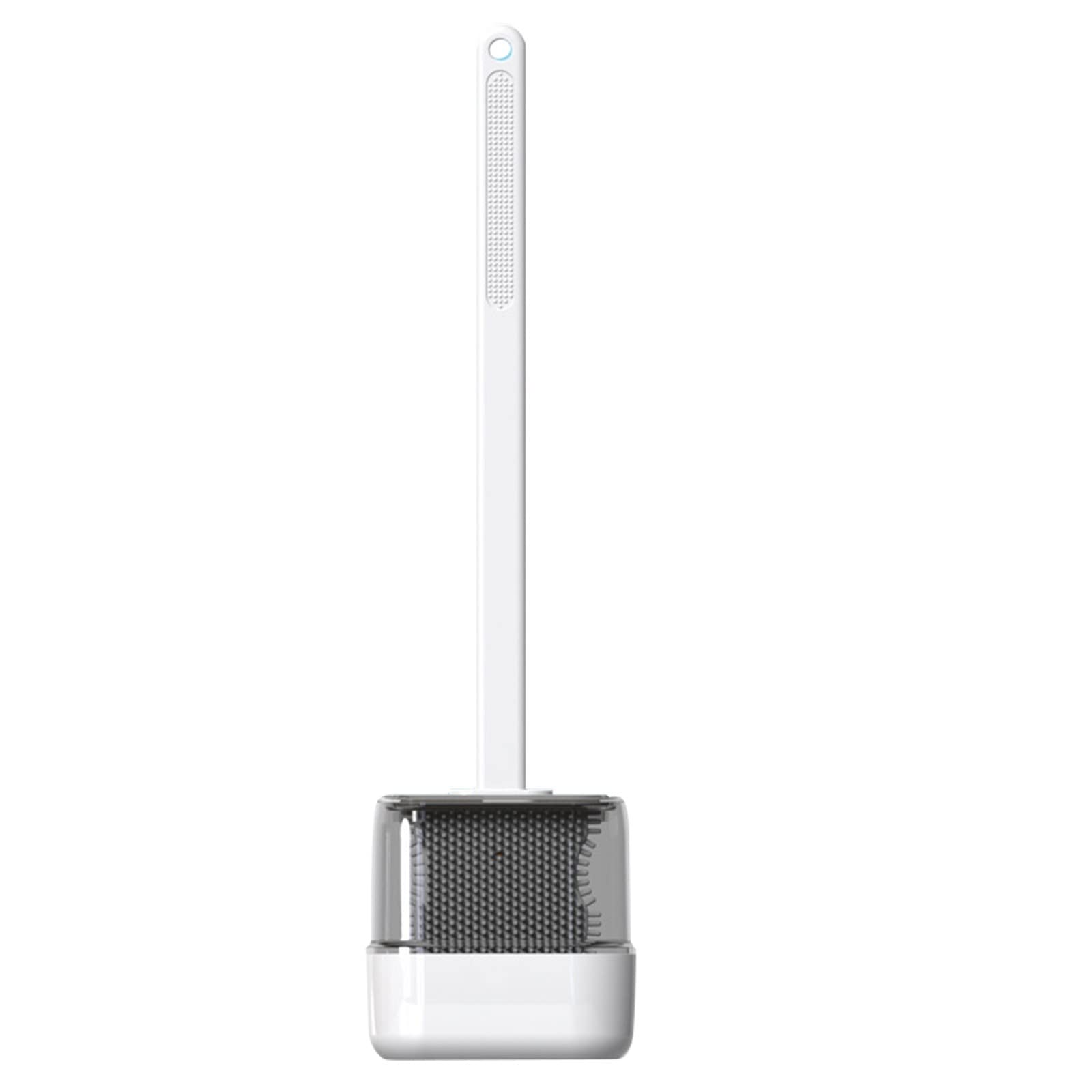 No Brush Hanging Ends Silicone Toilet Cleaning Scrubber - White, One Size - Effortless Toilet Bowl Cleaning for Bathroom, Kitchen & Household Sanitation