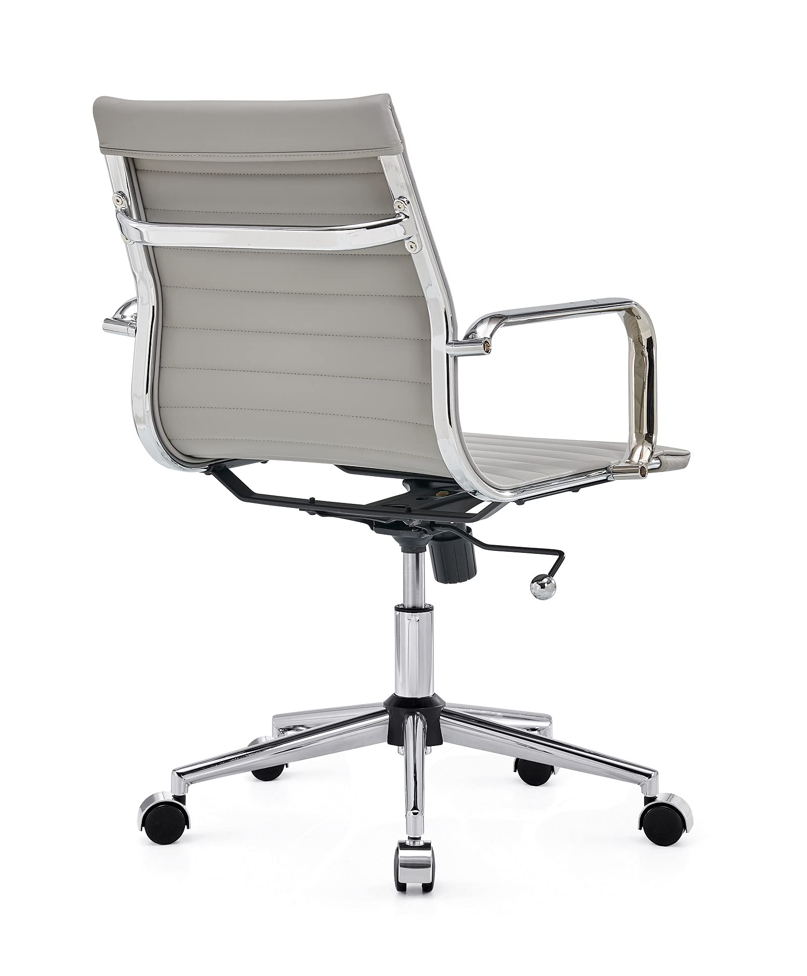 Ergonomic Grey Office Chair - Modern Adjustable Desk Chair with Lumbar Support for Home & Office Workspace (3011 Grey) - Perfect for Long Hours Sitting, Gaming & Remote Work