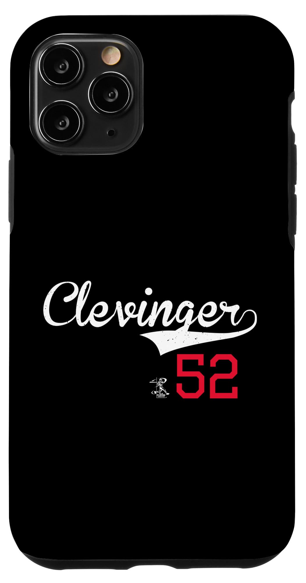 iPhone 11 Pro Case - Vintage Baseball Design with Mike Clevinger - Shockproof Protective Phone Cover for Baseball Fans | Perfect for Game Days, Sports Events & Everyday Use