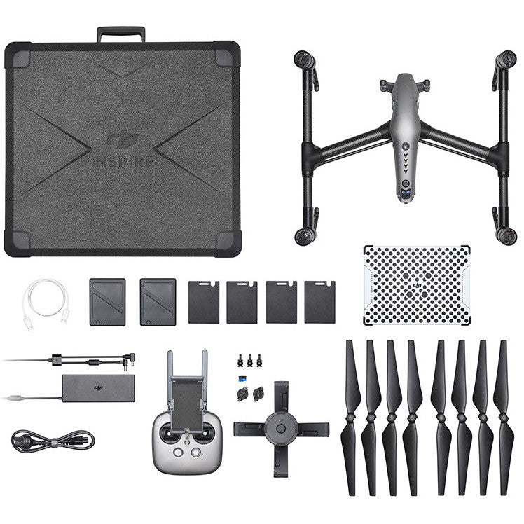 DJI Inspire 2 Premium Combo with Zenmuse X5S Camera & 15mm f/1.7 Lens - CinemaDNG & Apple ProRes Support for Professional Aerial Filmmaking and Photography