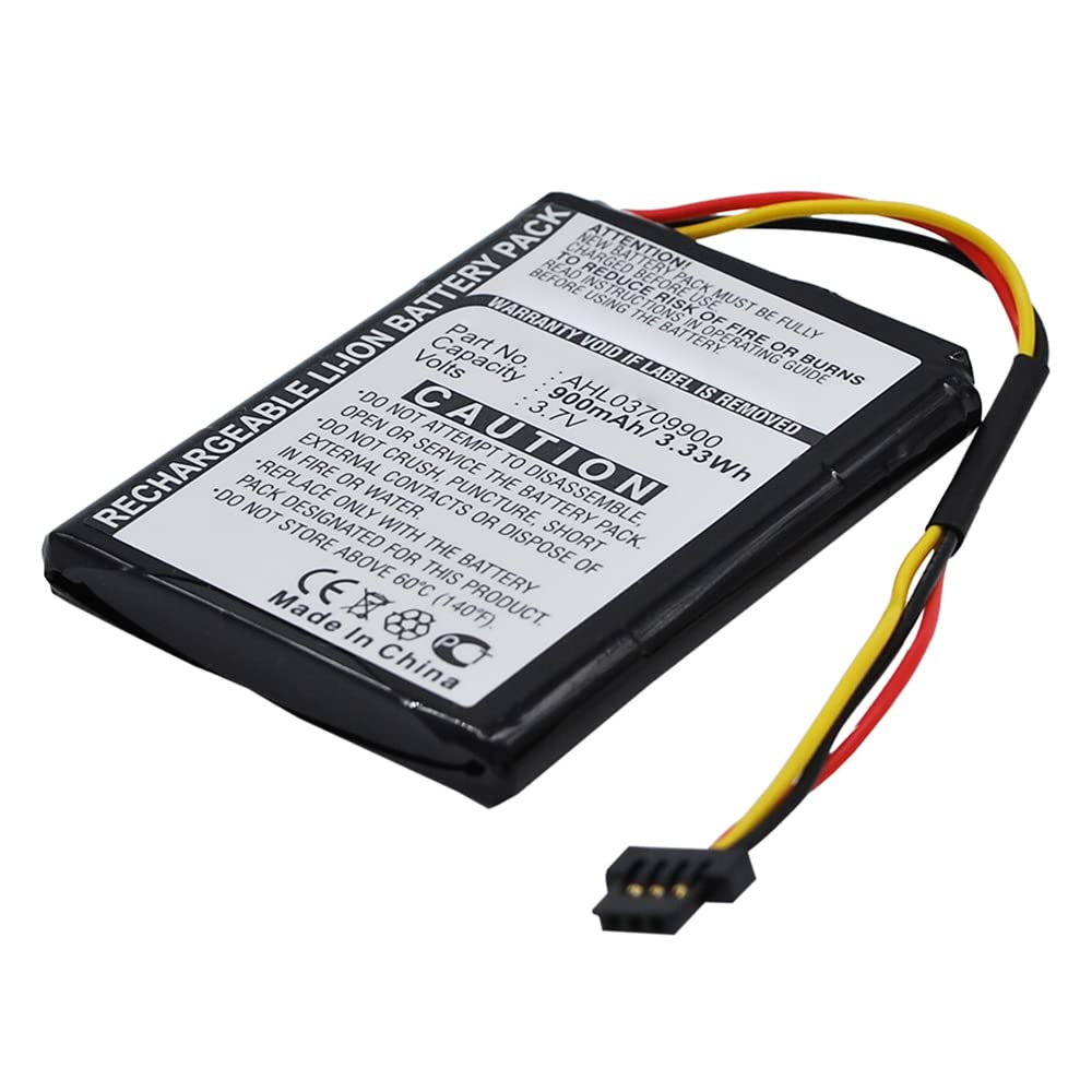Synergy Digital GPS Battery Replacement for TomTom One V4 - 3.7V 900mAh Li-ion High Capacity Battery (Compatible with TomTom AHL03709900) | Perfect for Road Trips, Commuting & Outdoor Navigation