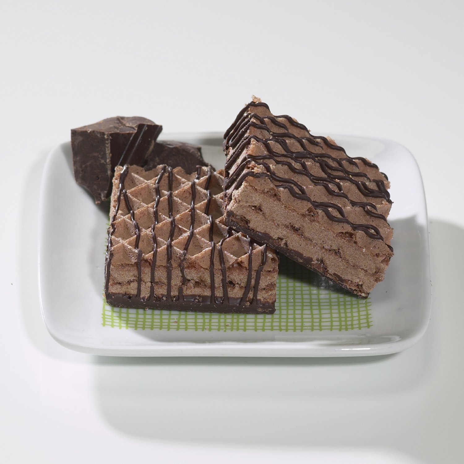 Proti-Thin High Protein Chocolate Wafer Squares - 15g Protein, Low Calorie, Low Sugar, Aspartame Free Diet Wafer Bars - Healthy Snack for Weight Loss & Muscle Recovery - Perfect for Keto, Gym, Office & On-the-Go (5 Count Box, 2 Wafers per Serving)