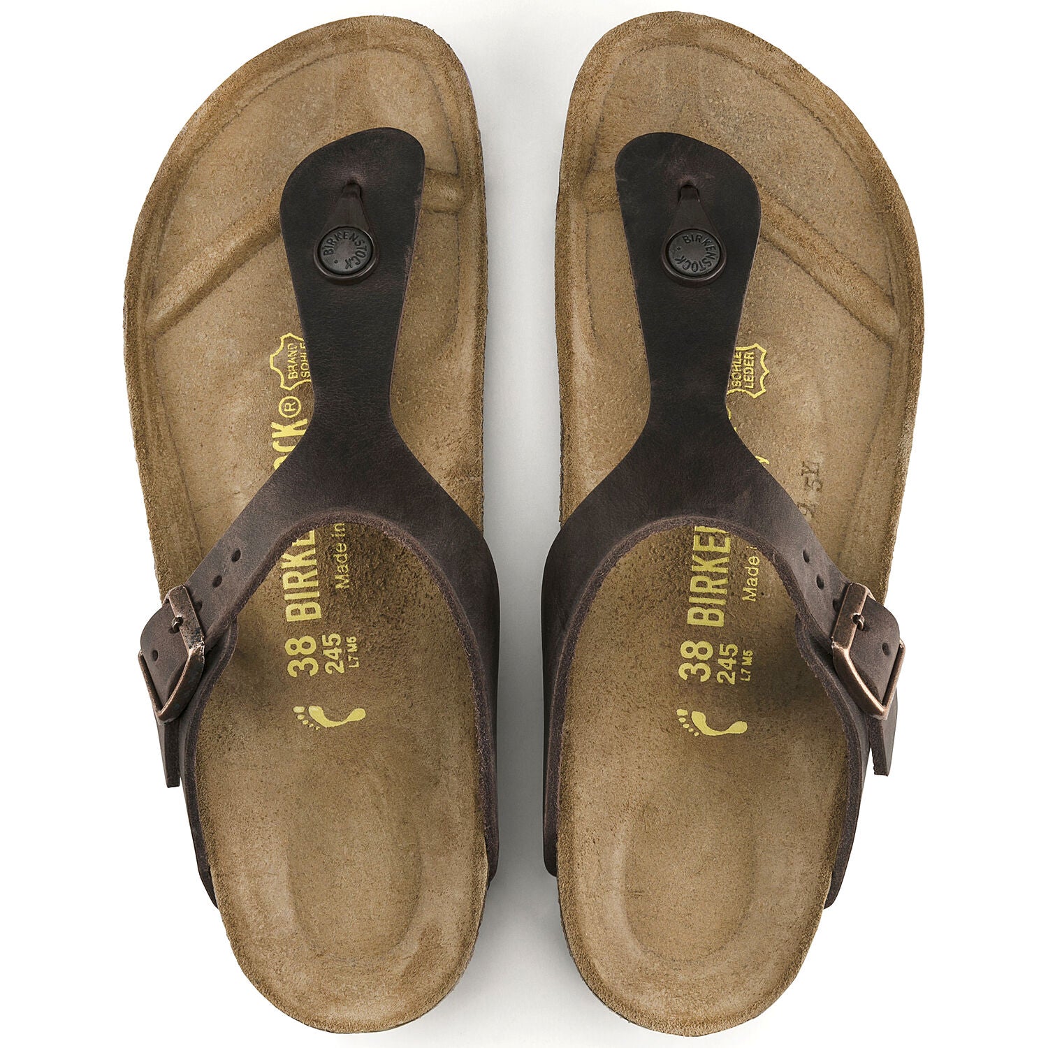 Birkenstock Gizeh Oiled Leather Sandals - Classic Footbed Comfort - Habana Brown - Perfect for Summer, Beach & Casual Wear