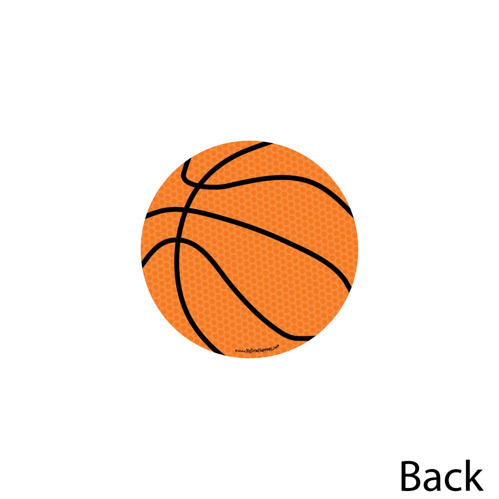 Big Dot of Happiness Nothin' but Net - 20-Piece Basketball Party Decorations Set for DIY Baby Showers & Birthday Parties - Perfect for Sports-Themed Celebrations, Nursery Decor, and Game Room Accents