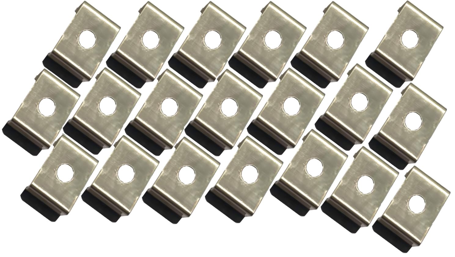 20PCS LED Strip Light Clips - 20mm Neon LED Strip Holders for Wall, Ceiling & Floor Mounting - Durable Lamp Socket Brackets for Home, Office & Event Lighting Decor