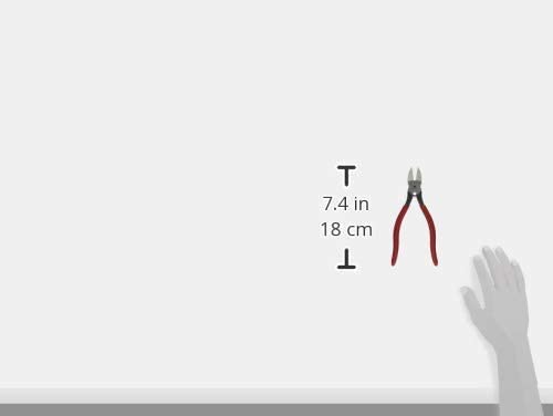 Kaba PL-727 Plastic Nipper - Flat Blade Shape, 6.9 Inch (175mm) Precision Cutting Tool for Crafts, Jewelry Making & DIY Projects