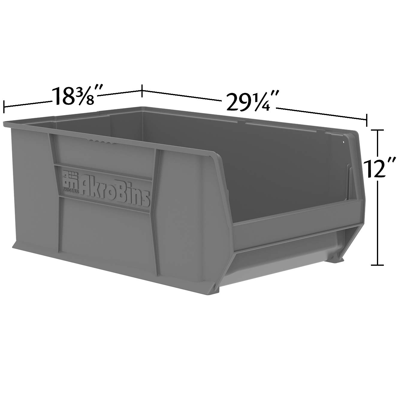 Akro-Mils 30290 Large Plastic Storage Bins - 30