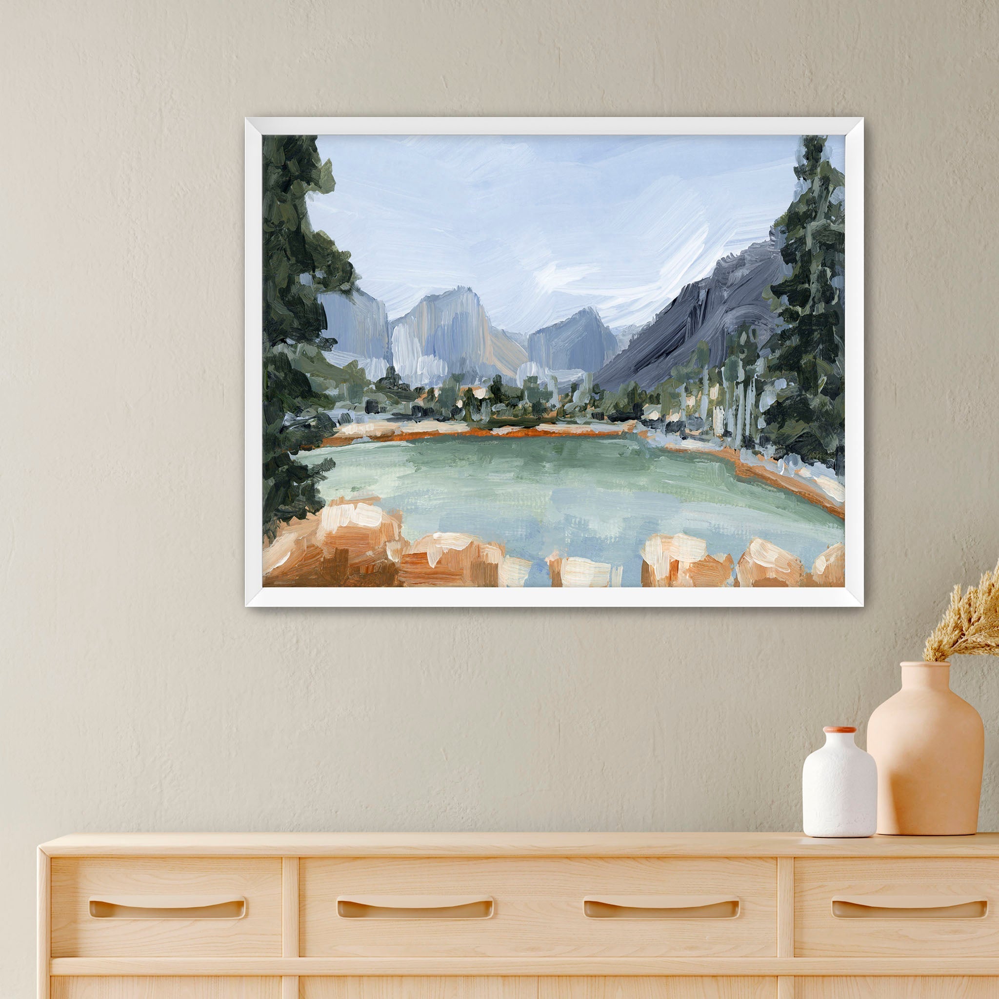 Delta Lake Art Print - Stunning Landscape Wall Decor for Home & Office - Perfect for Living Room, Bedroom & Office Decor