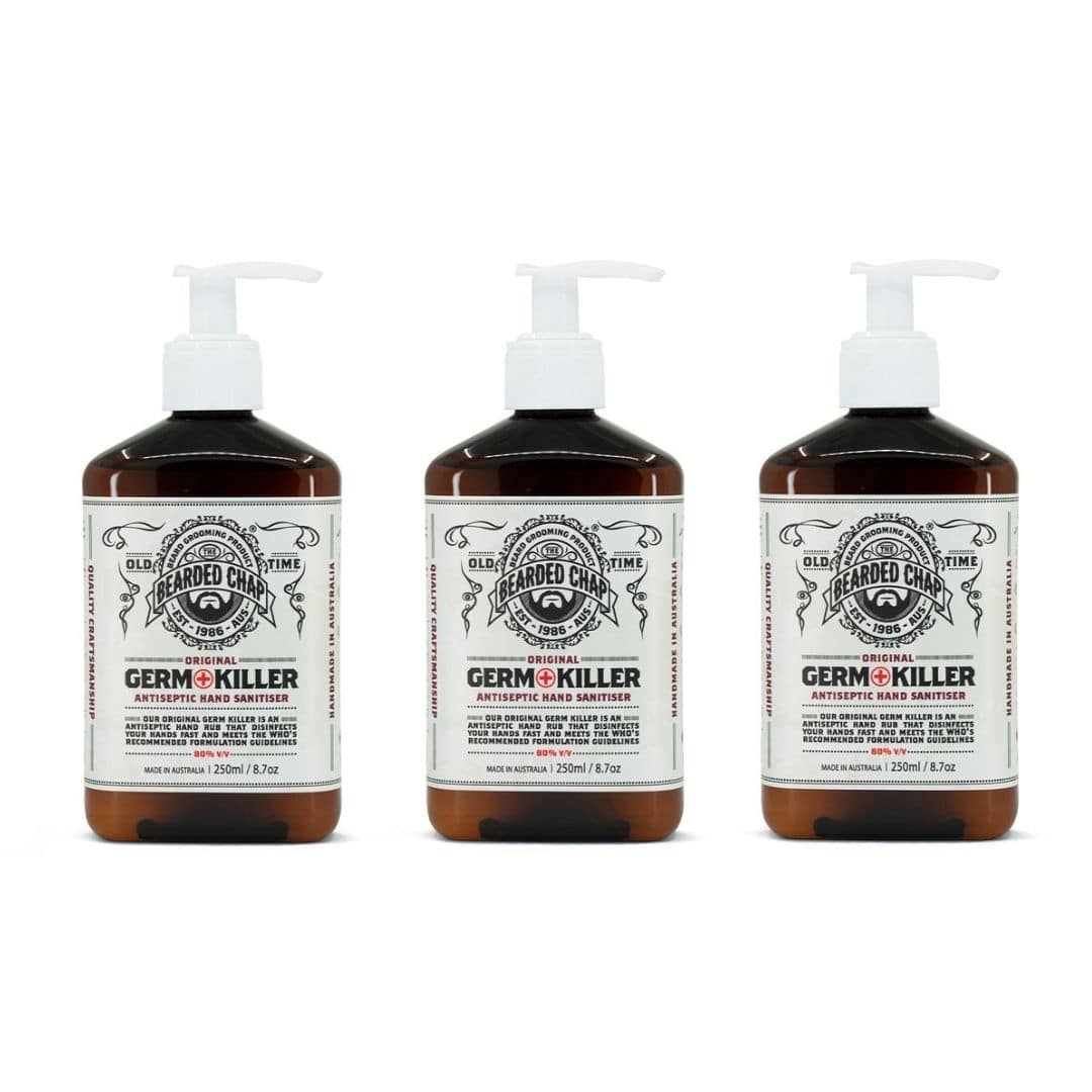 Germ Killer Hand Sanitizer 3 Pack - 99.9% Effective Alcohol-Based Sanitizing Gel for Home, Office & Travel - Kills Bacteria & Viruses