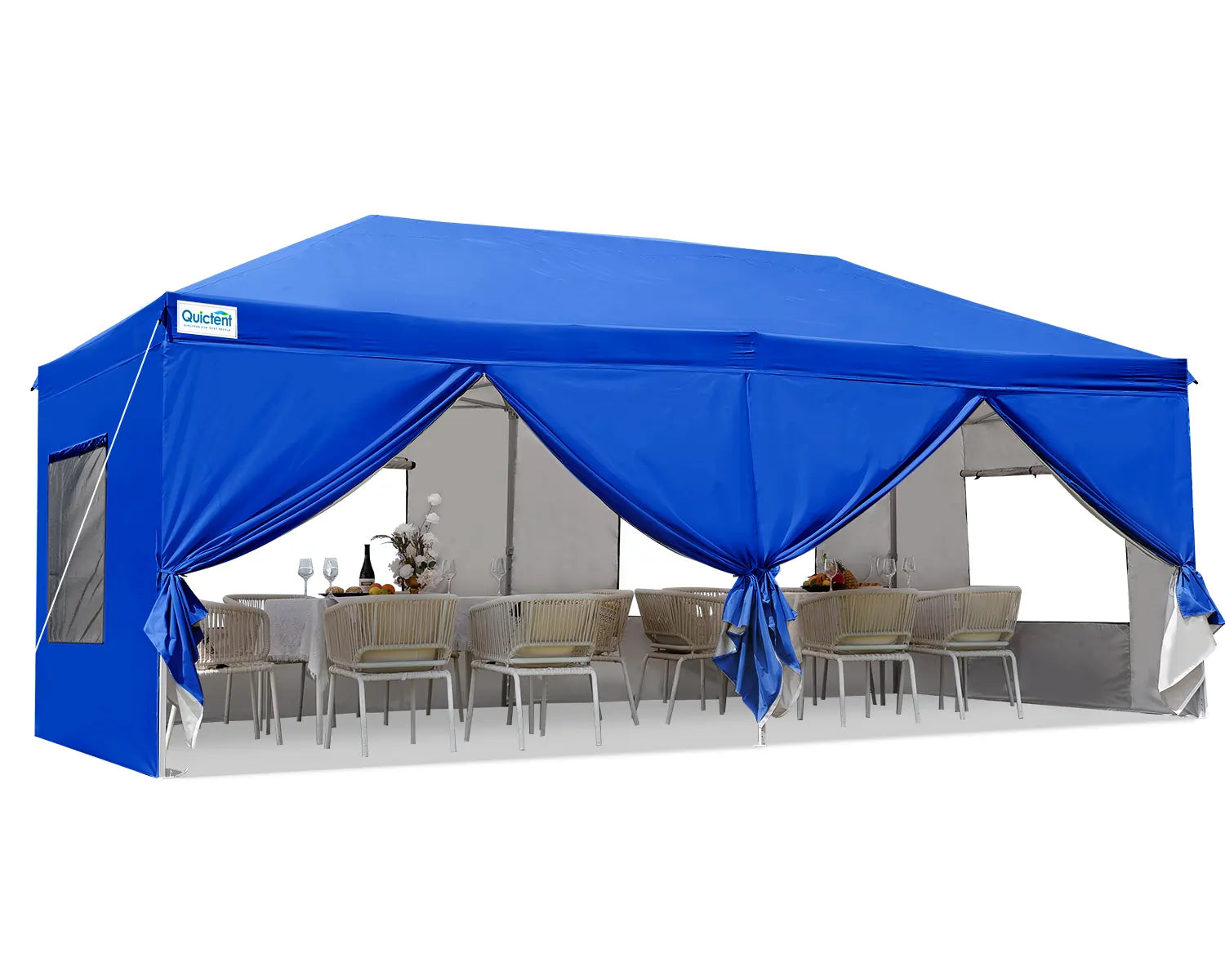 Quictent 10x10 Pop Up Canopy Tent with Sidewalls - Portable Privacy Shelter for Camping, Beach, Picnics & Outdoor Events