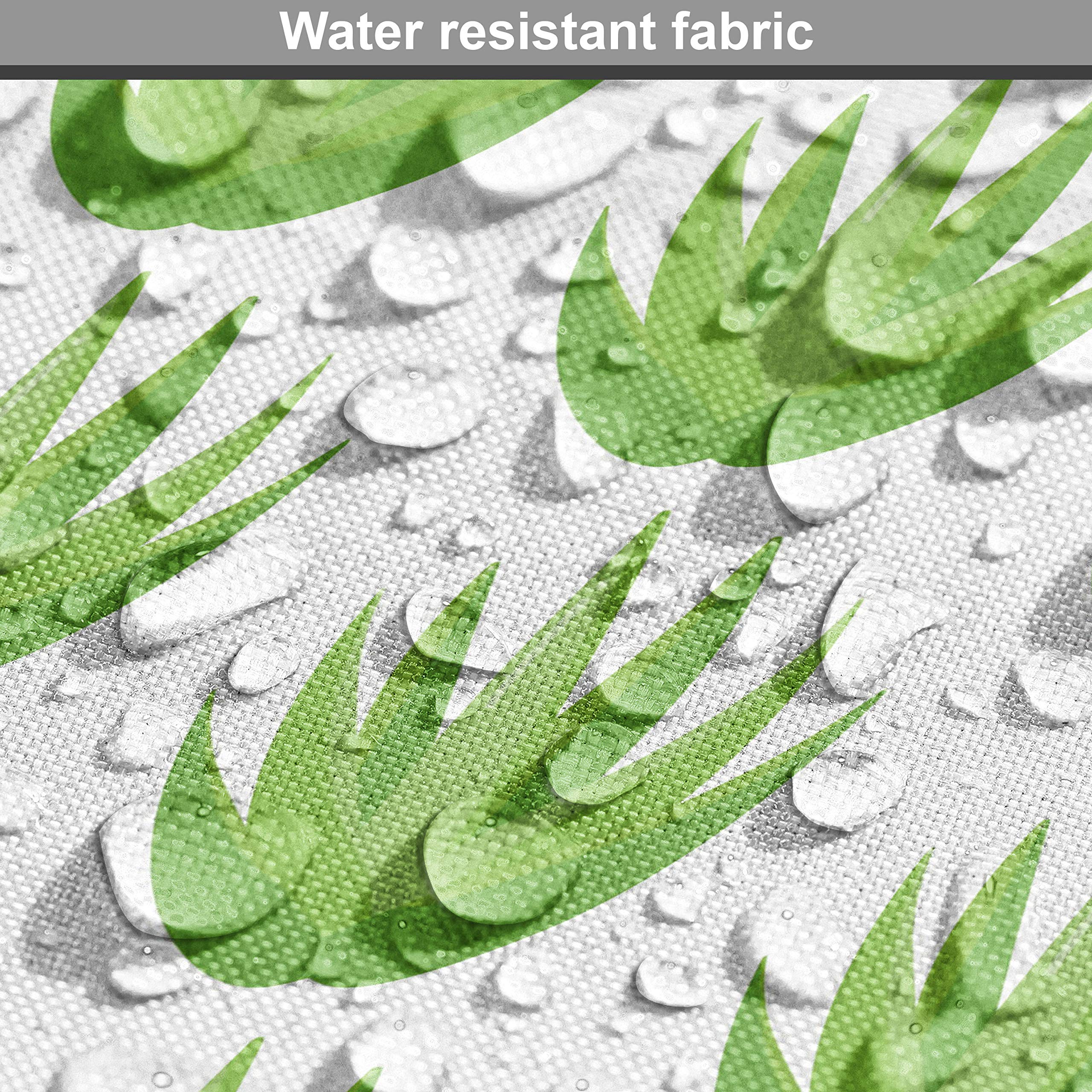 Ambesonne Agave Fabric by The Yard - Cactus Exotic Plant Digital Print Upholstery Fabric for Sofa, Curtains & Home Decor - 10 Yards White & Lime Green - Perfect for Bohemian & Desert Themed Interiors