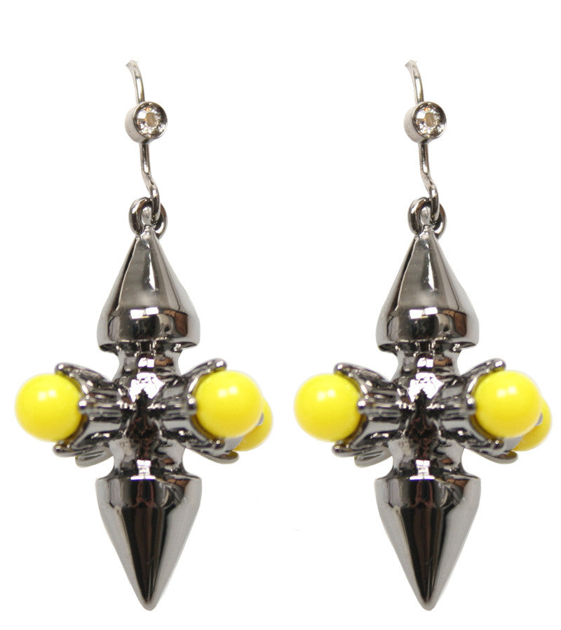 Double Spike Earrings for Women - Punk Gothic Stainless Steel Stud Earrings for Cartilage, Helix, Lobe Piercing - Perfect for Concerts, Parties, and Edgy Everyday Style