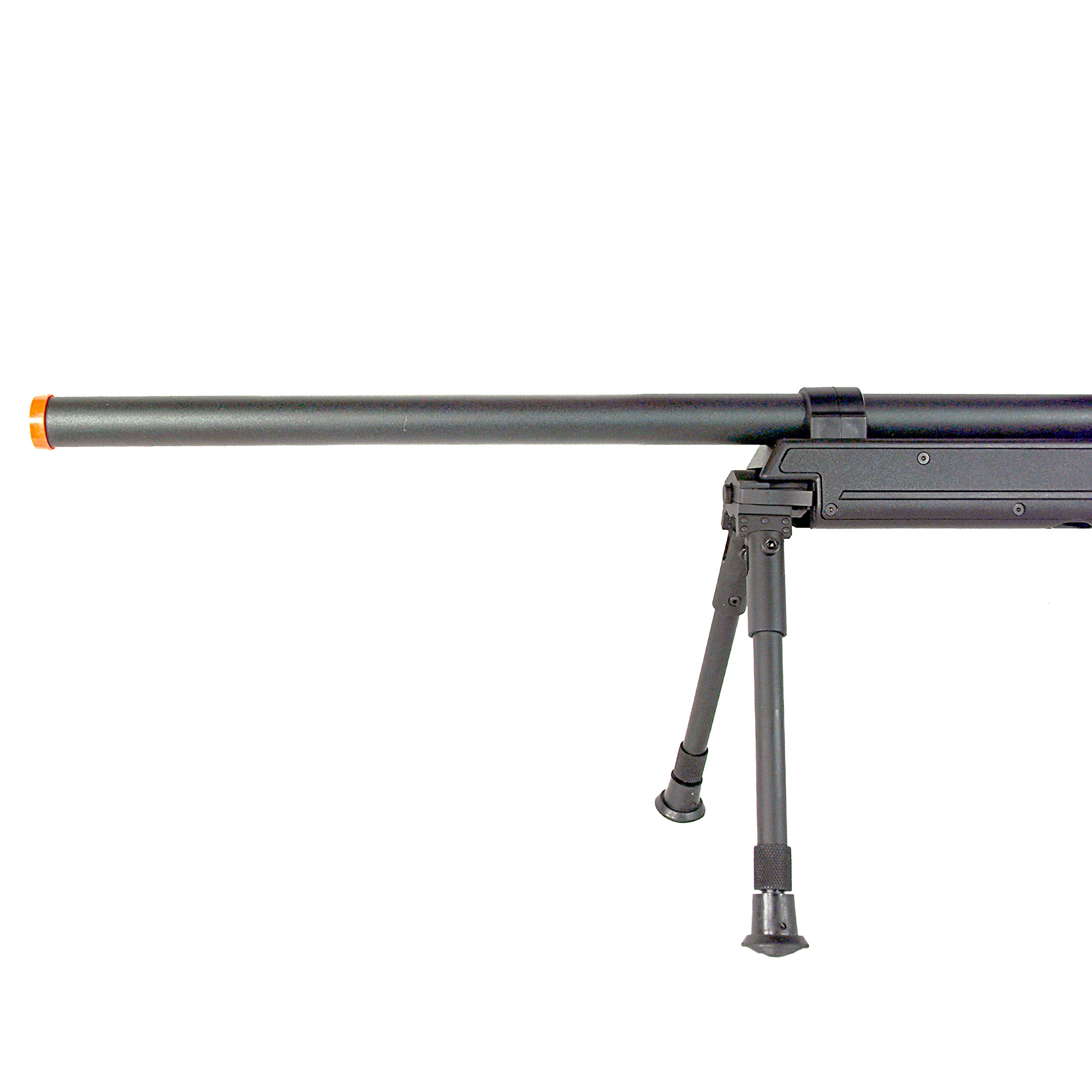 BBTac High-Power Precision Spring Airsoft Sniper Rifle - Heavy Duty Metal Construction with 3x32 Scope & Adjustable Bipod - Ideal for Target Shooting, Airsoft Battles & Outdoor Training
