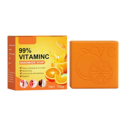 VC Brightening Whitening Soap for Face & Body - Dark Spot Remover, Elbow & Joint Care, Skin Moisturizing Cleanser - Perfect for Men's Skincare & Daily Beauty Routine