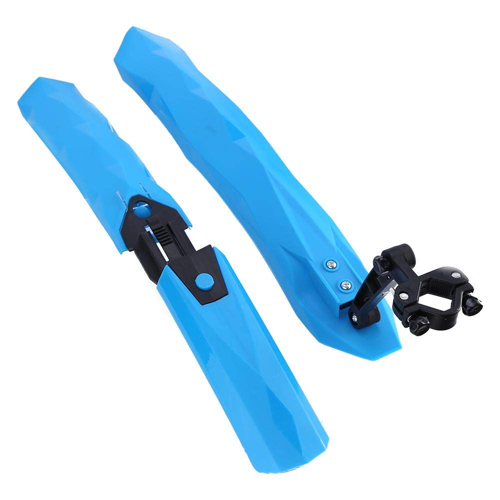 VGEBY1 Bike Fender Set - Front & Rear Mudguards with LED Safety Light for Bicycles, 4 Colors (Black/White/Red/Blue) - Perfect for Commuting, Mountain Biking & Rainy Day Cycling Protection