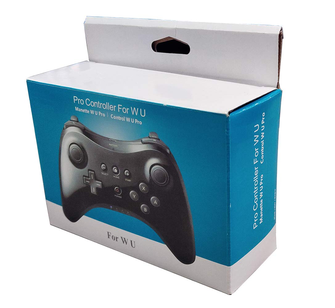 Premium Black Wireless Pro Game Controller - Compatible with Wii U, Nintendo Switch | Ergonomic Design for Long Gaming Sessions, Multiplayer & Competitive Play