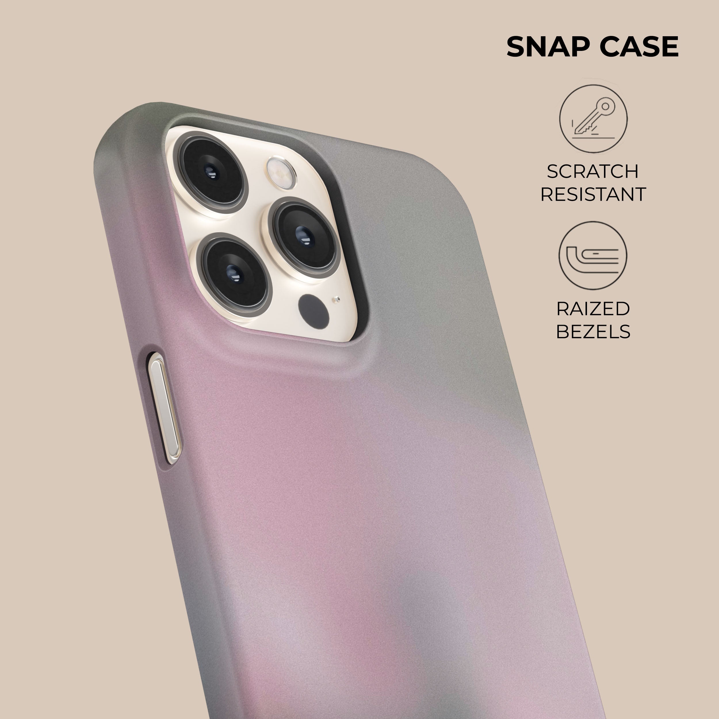 Elegant Muted Rose Phone Case - Slim Protective Cover for iPhone & Android - Perfect for Everyday Use, Work & Travel