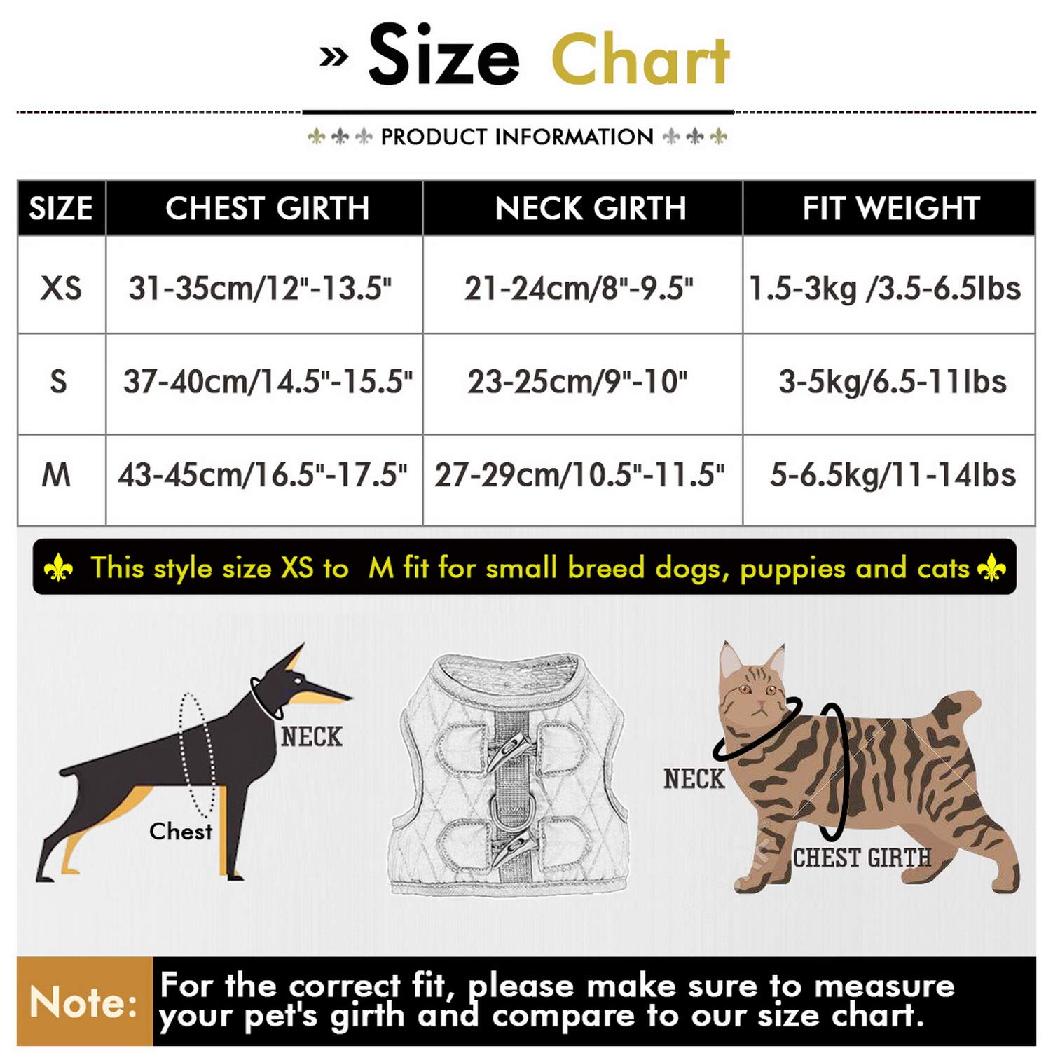 Adjustable No-Pull Escape-Proof Bowtie Houndstooth Cat & Small Dog Harness with Leash Set - Soft Waterproof Walking Vest for Puppies & Kittens - Outdoor Pet Safety (Black, Medium) - Perfect for Walks, Hiking & Outdoor Adventures