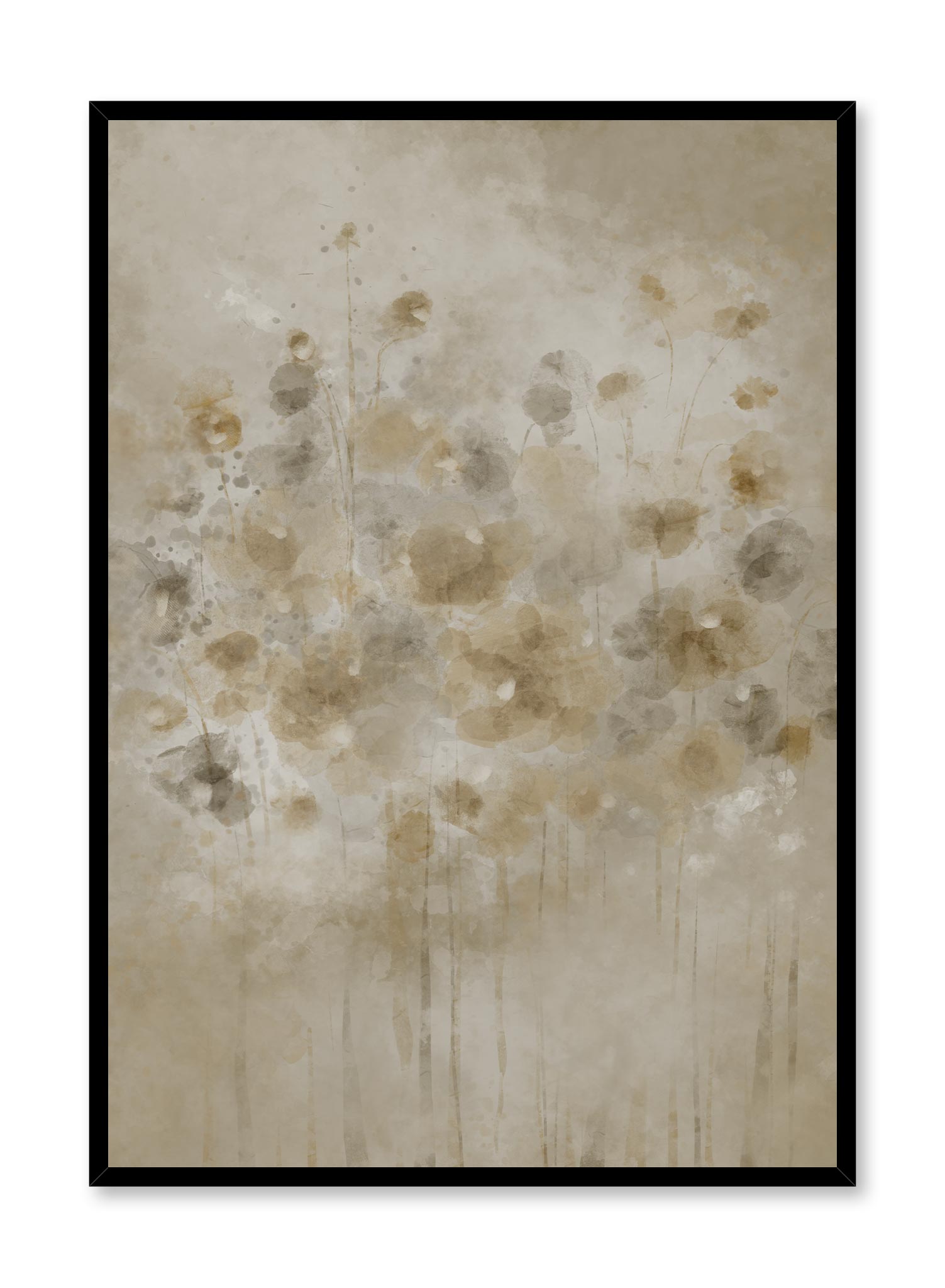 Misty Blooms Wall Art Poster - Vintage Floral Print Decor for Living Room, Bedroom & Office - Perfect for Home Decor & Gift Giving