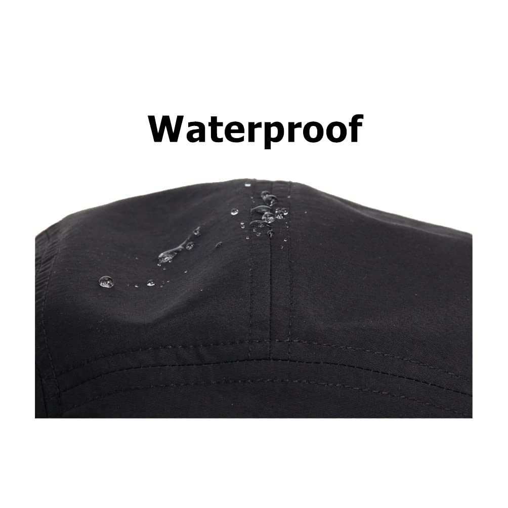 WITHMOONS Low Profile 5-Panel Hat - Waterproof Golf & Fishing Cap - Lightweight Breathable Flat Bill Jockey Style for Men & Women - Perfect for Outdoor Activities, Camping, Hiking and Sports YZ20114