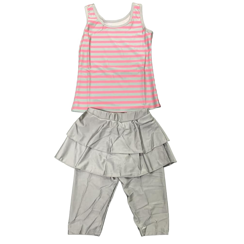 Modest Kids Sleeveless Swimsuit for Muslim Girls - Islamic Beachwear for Swimming & Summer Activities