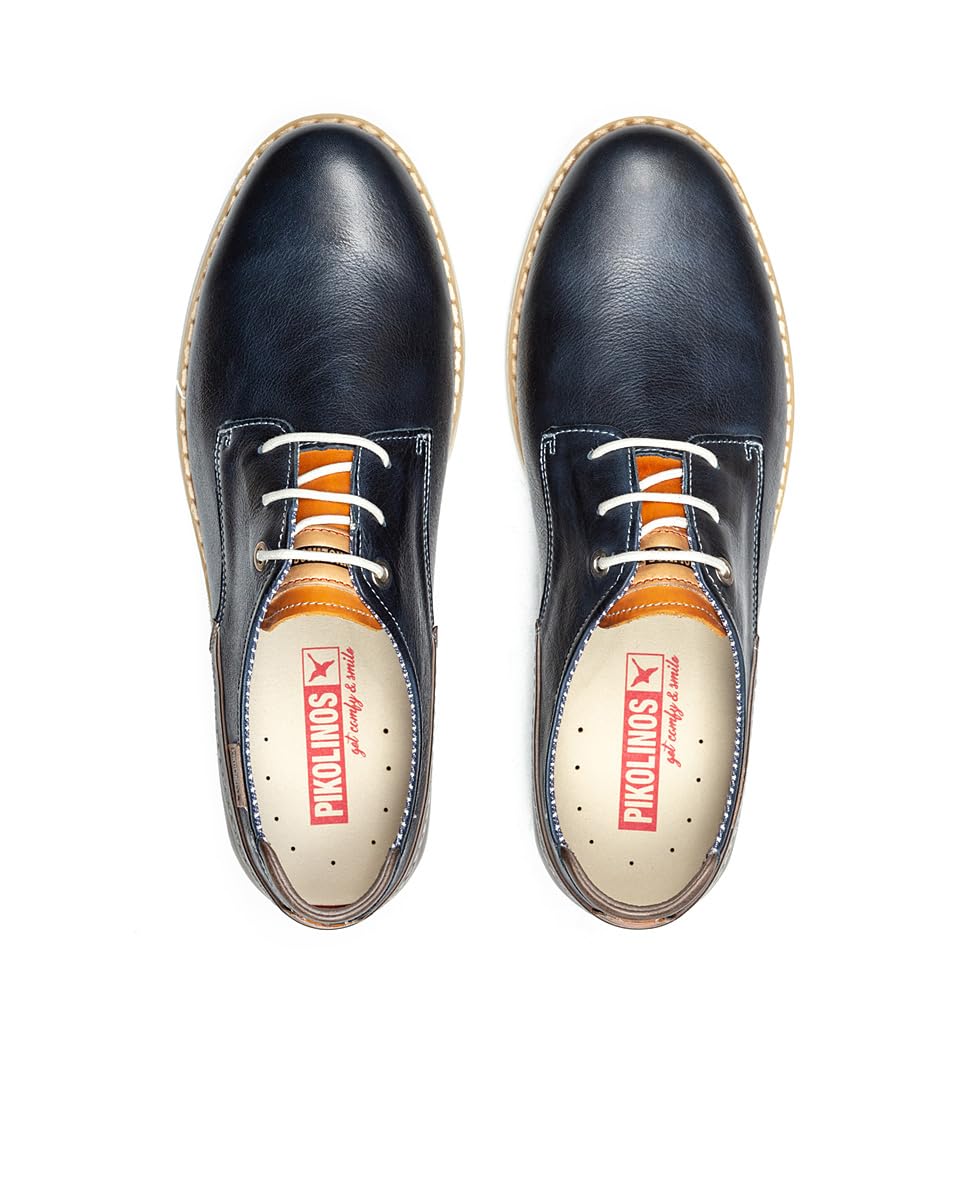PIKOLINOS Men's Jucar Leather Lace-Up Dress Shoes - Stylish & Comfortable Formal Footwear for Office, Wedding & Business Events