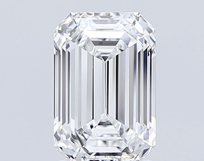 3.02 Carat D Color VS1 Clarity Emerald Cut Lab-Grown Diamond for Engagement Rings & Fine Jewelry