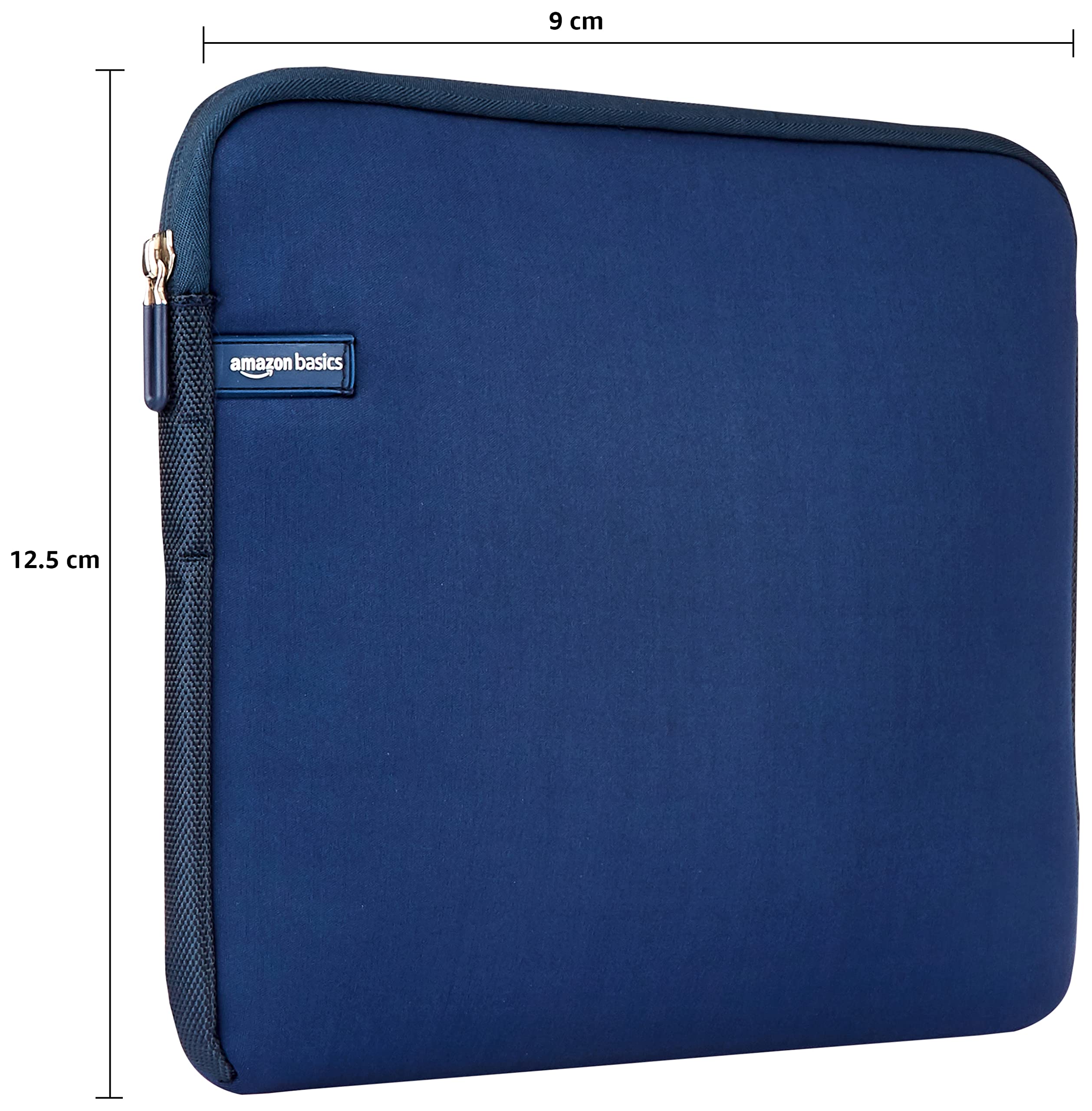 Amazon Basics 11.6-Inch Laptop Sleeve - Protective Neoprene Case for MacBook Air, Chromebook & Ultrabooks - Navy Blue - Perfect for Travel, School & Office Use