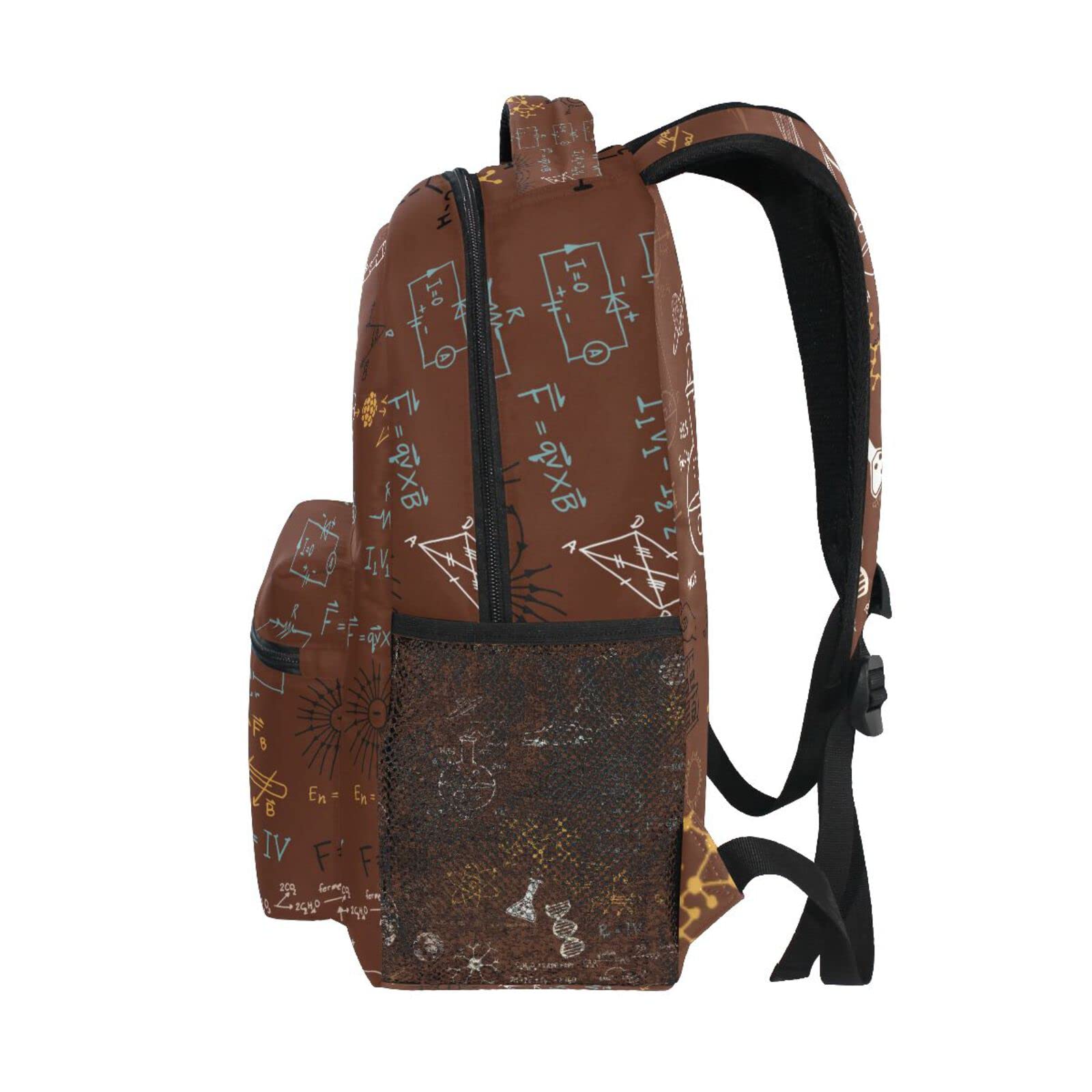 Acpiggto Backpack - Lightweight Daypack Shoulder Bag for Men & Women, Durable Brown Laptop Bag for School, Work, Gym, Travel & Outdoor Activities | Perfect for Science, Chemistry, Biology & Math Students