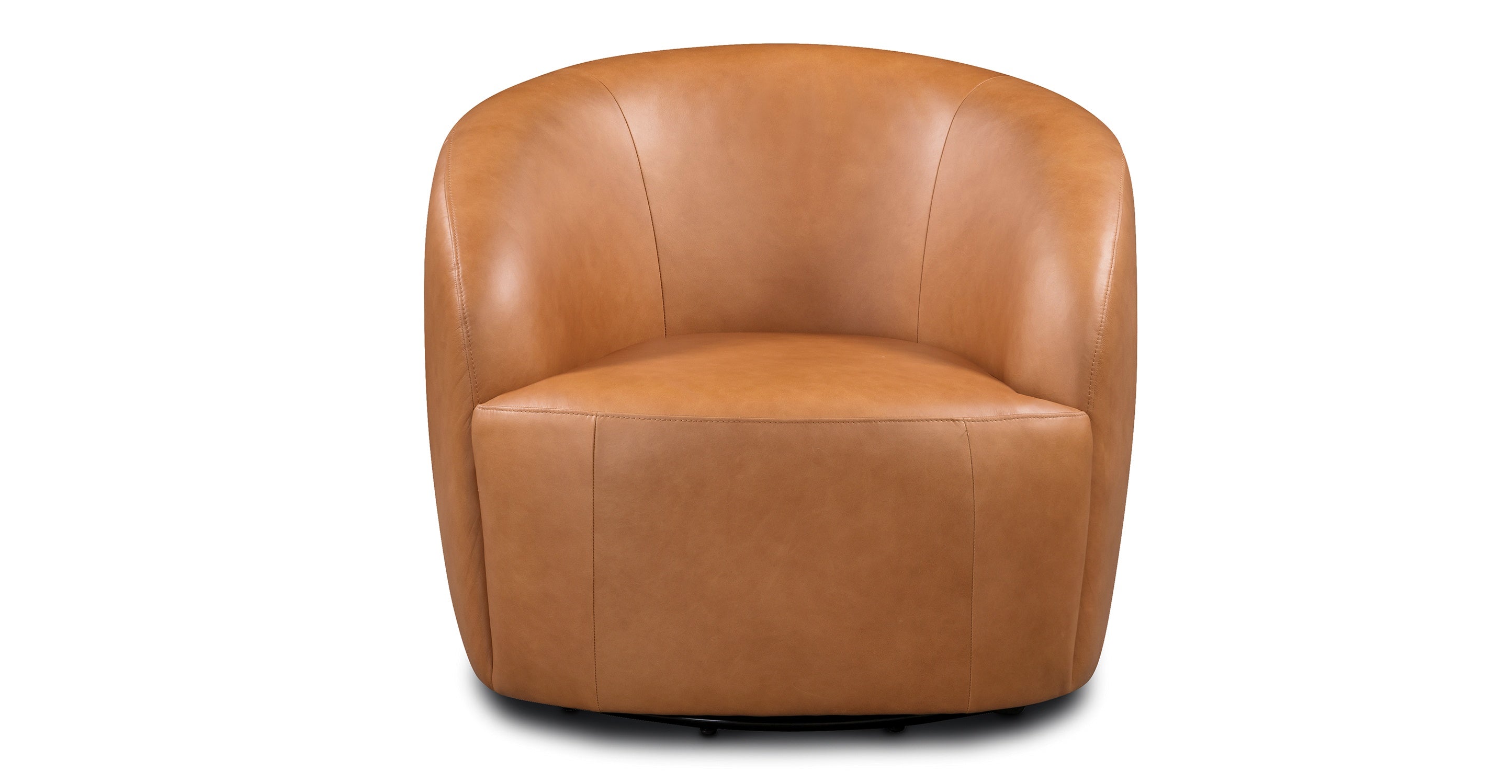 Premium Alma Leather Swivel Chair - 360° Rotating Office Chair with Adjustable Height - Perfect for Home Office, Conference Rooms & Executive Workspaces