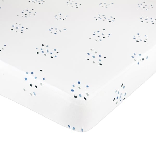 Elys & Co Soft Organic Cotton Crib Sheet - Single Pack for Baby Crib & Bassinet - Perfect for Nursery, Daycare & Travel