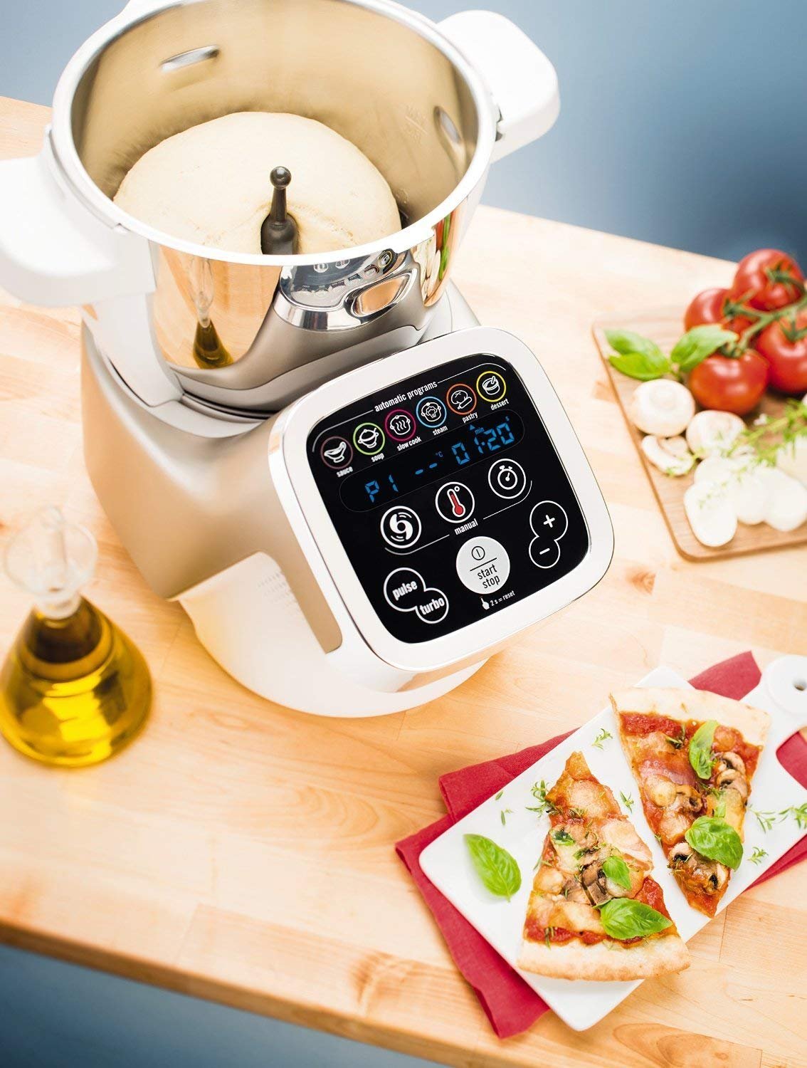 Moulinex XF380E11 Large Capacity 4.5L Food Processor Bowl - Compatible with Cuisine I-Companion & HF800A13/HF900110 - Perfect for Family Cooking (6 Servings) - Ideal for Meal Prep, Baking & Large Batch Cooking