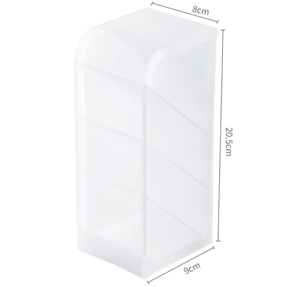 Zerodeko Clear Makeup Brush Organizer - Desktop Cosmetic Storage Box with Socks, Multifunctional Organizer for Brushes, Cosmetics & Stationery - Perfect for Vanity, Travel & Home Decor